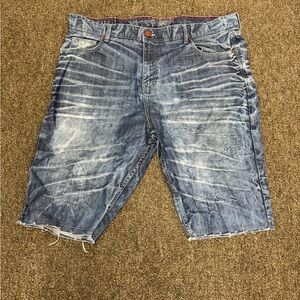 Jordan Craig Distressed Blue Jean Shorts size 40 men’s